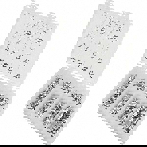Grease Fitting Sets; Standard of Measurement: Inch; Material: Steel; Thread Types Included: PTF; SAE-LT; Number of Pieces: 80; Number Of Pieces: 80; Grease Fittings Included: 1/8